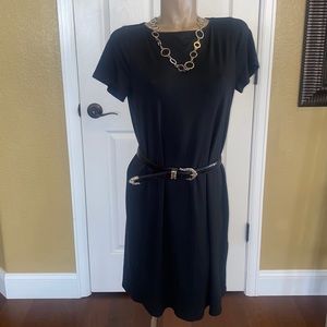 J Jill Wearever Collection Black Dress - M - EUC